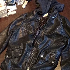 Vegan women's leather jacket